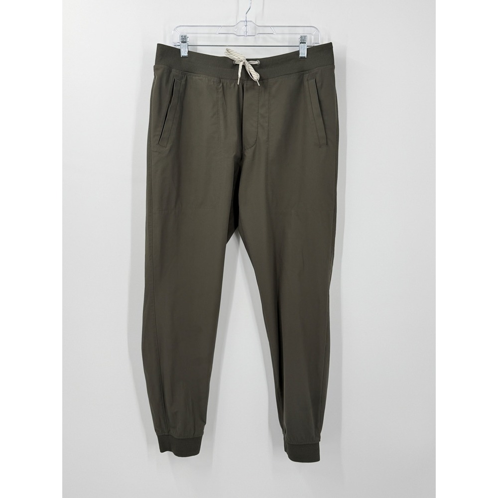 Vuori Meta Jogger Mens sz L Olive Green Performance Stretch Activewear